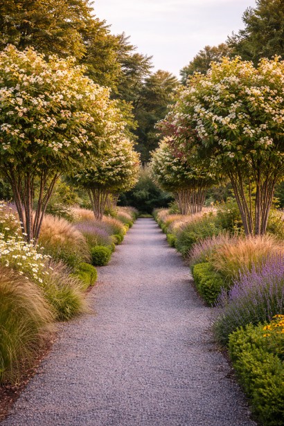 Heptacodium miconioides в алейній посадці